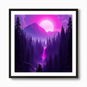 Purple Forest 1 Art Print