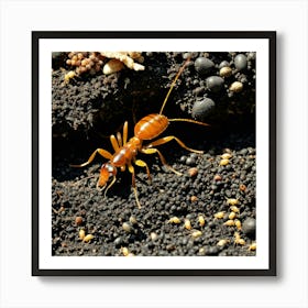 Ants Insects Colony Worker Queen Soldier Antennae Mandibles Exoskeleton Legs Thorax Abdom (6) Art Print