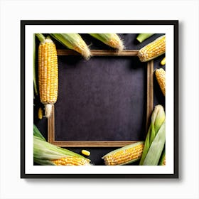 Sweetcorn As A Frame (37) Art Print