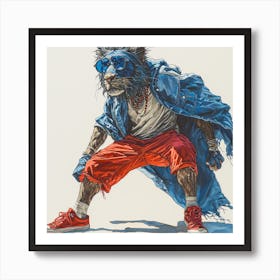 Lion fashion style Art Print