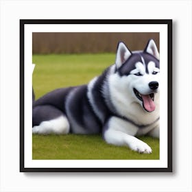 Siberian Husky Art Print