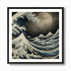 Great Wave Off Kanagawa 16 Art Print