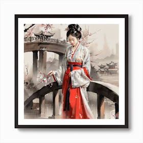 Chinese Lady 3 Art Print