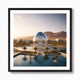 Futuristic City 283 Art Print