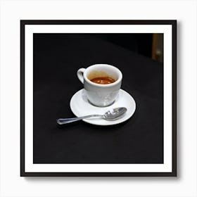 Italian Coffee Espresso Ristretto White Cup Kitchen Still Life Italy Italia Italian photo photography art travel Art Print