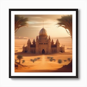 Sand Castle In The Desert 2 Art Print