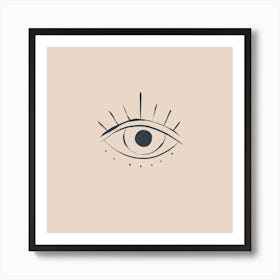 Evil eye Art Print