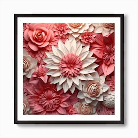 Paper Flowers Art Print