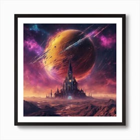 Space Castle 1 Art Print