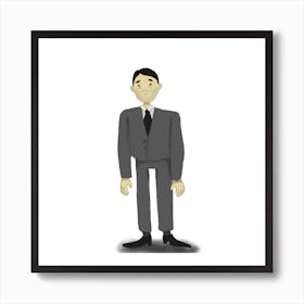 Cartoon Businessman Art Print