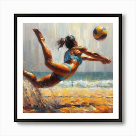 Volley Ball Art Print