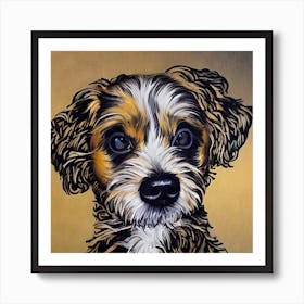 Puppy Portrait Art Print