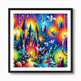 Super Kids Creativity:Night At The Castle Art Print