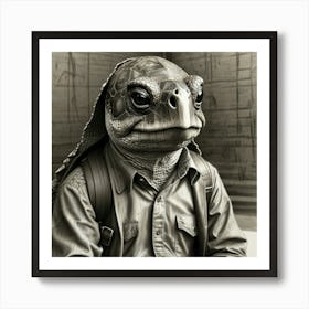 Turtle Head Art Print