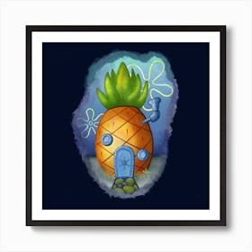Who Pinapple lives in under the sea… Art Print