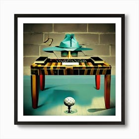 Hat And A Ball Art Print