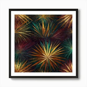 Abstract Firework Pattern Art Print