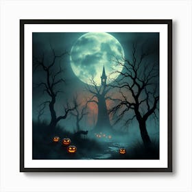 Haunted House 1 Art Print