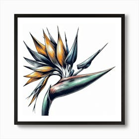 Bird of paradise flower 5 Art Print