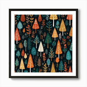 Autumn Trees Art Print