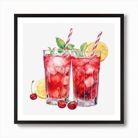 Cherry Lemonade 8 Art Print