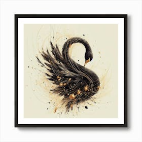 Black Swan 1 Art Print