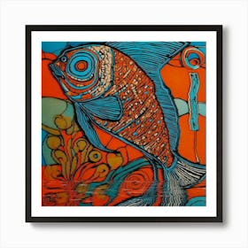 Fish In The Water 1 Art Print