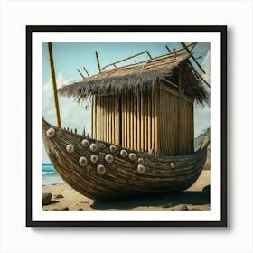 Hut On The Beach Art Print