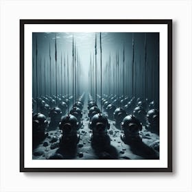 Underwater helmets II Art Print