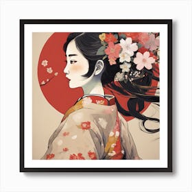 Geisha Art Print