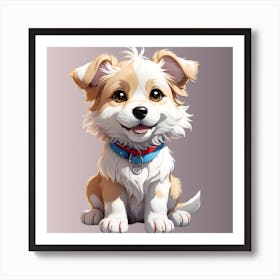 Cute Dog Art Print