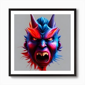 Demon Head Art Print