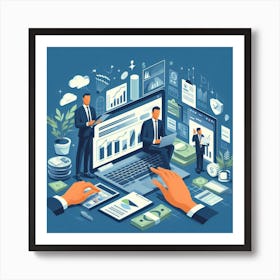 Business Concept 1 Art Print