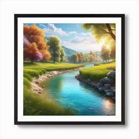 Landscape Painting 223 Art Print