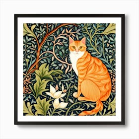 william morris cat 1 Art Print