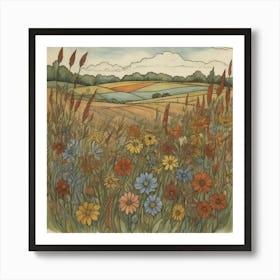 Wildflowers 1 Art Print