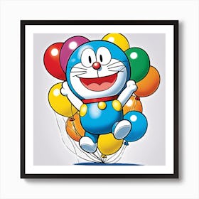 Doraemon for kids gift Art Print