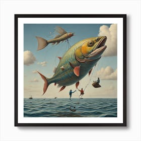 'Fly Fishing' Art Print