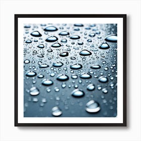 Water Droplets 11 Art Print