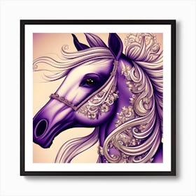 Elaborate Horse Art Print