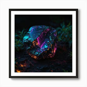 Glow In The Dark Rock 1 Art Print