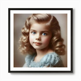 Vintage American Girl Portrait 2 Historical Poster