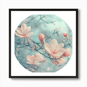 Pink Cherry Blossoms Art Print