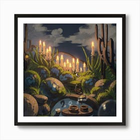 Cactus Garden Art Print