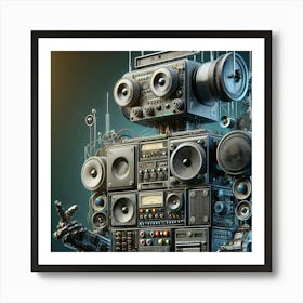 Digital Robot20 Art Print