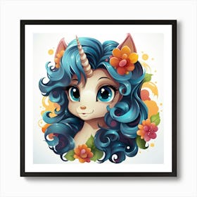 Unicorn Girl Art Print