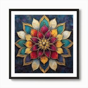 Lotus Flower Art Art Print