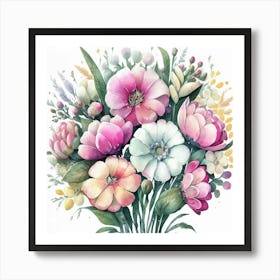 Bouquet Of Flowers 4 Art Print