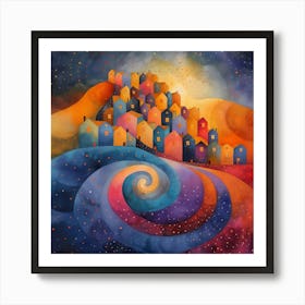 Spiral City Art Print