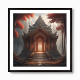 The Glowing Temple Art Print